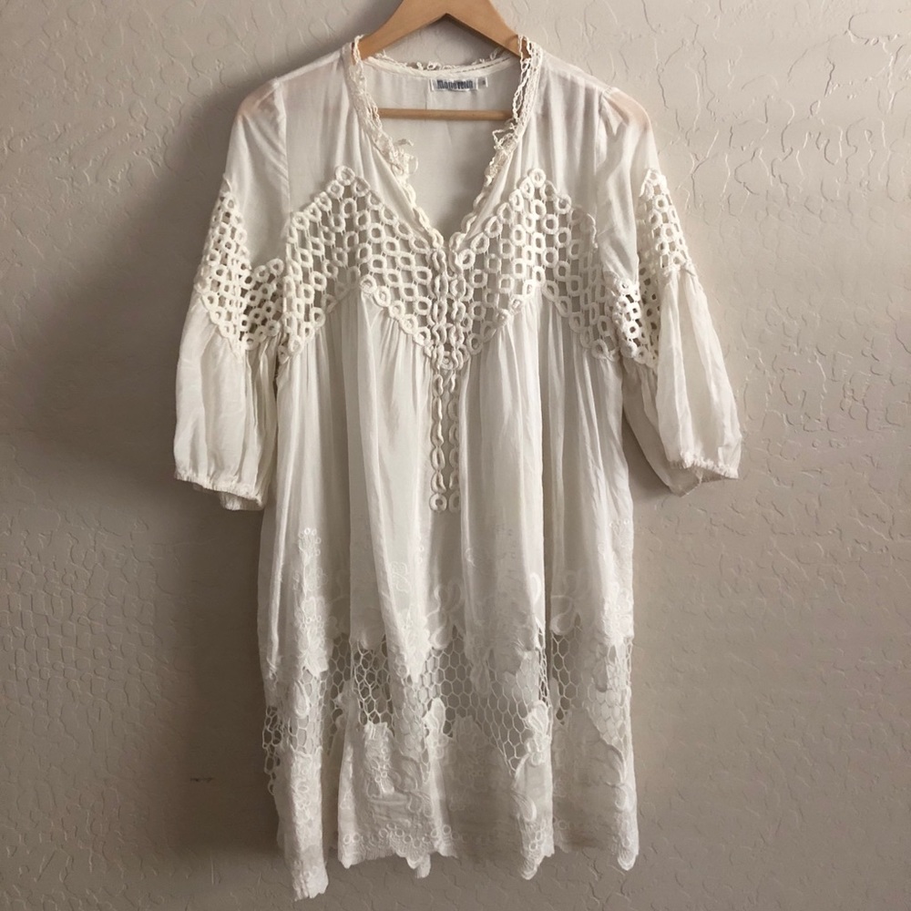 White swing dress